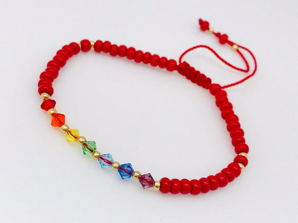 Pulsera Roja 7 Chakras