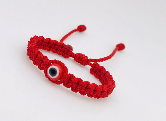 Pulsera Roja Con Ojo Turco