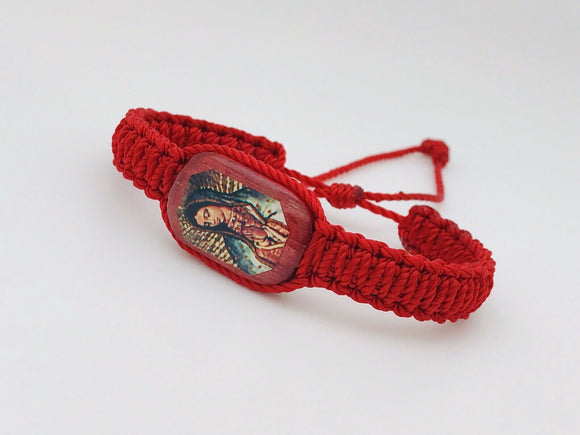 Pulsera Virgen De Guadalupe Roja