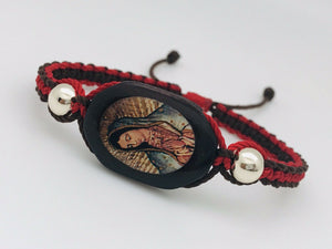 Pulsera Virgen de Guadalupe con Oro Laminado